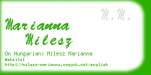 marianna milesz business card